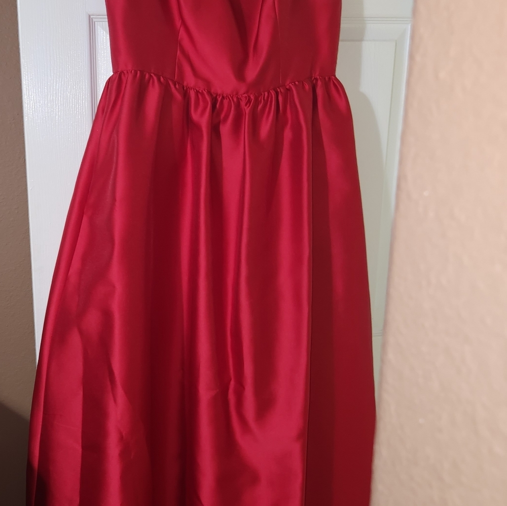 Red gown